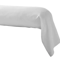 Linnea Taie de traversin 185x43 cm en satin de coton NINA blanc