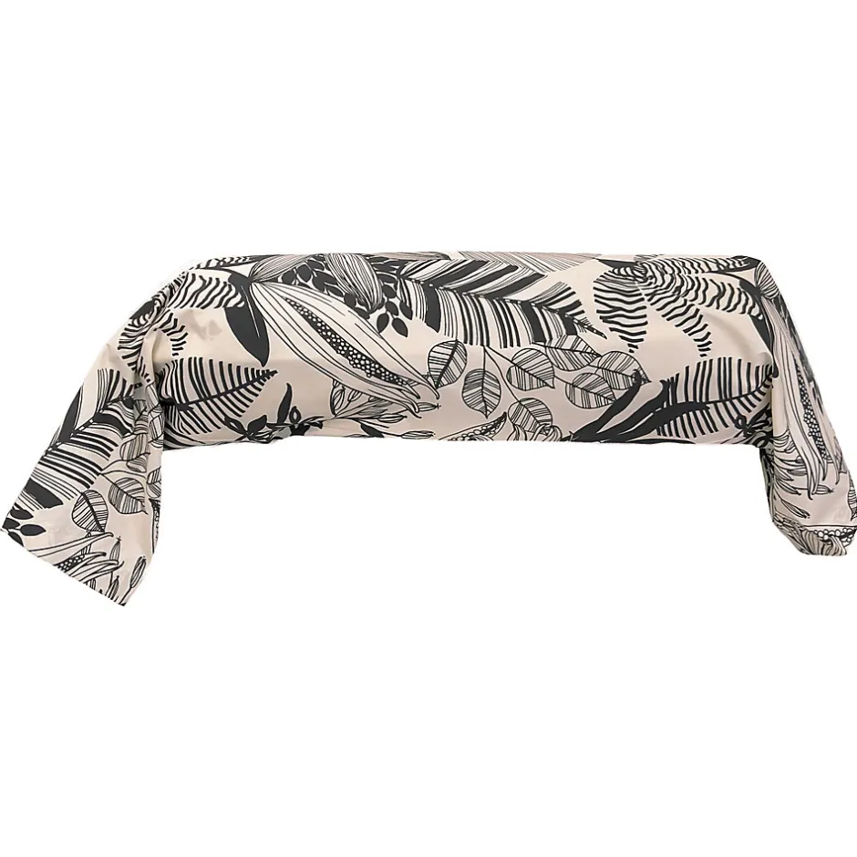 Linnea Taie de traversin 240x43 cm percale de coton ALBA beige/noir Online