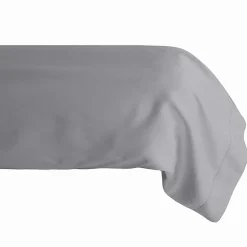 Linnea Taie de traversin 43x190 cm percale de coton MANOIR gris Ardoise