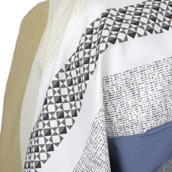 Linnea Taie de traversin 140x43 cm percale coton MARLOW acier