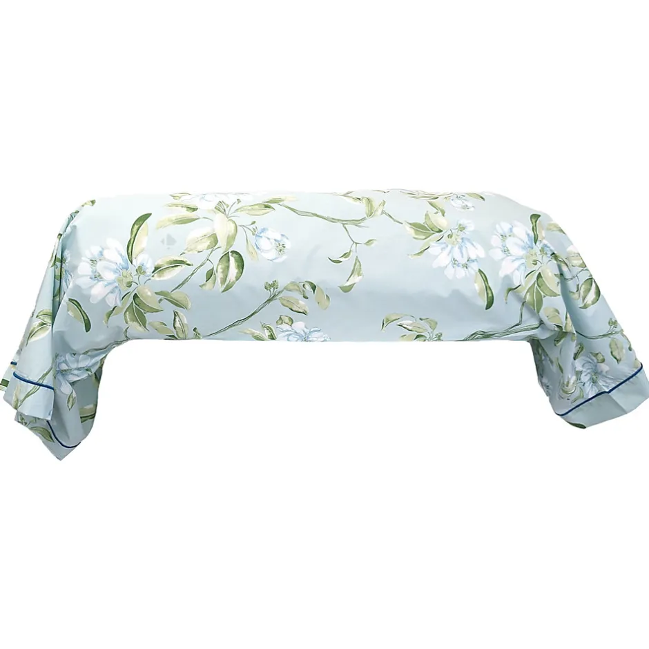 Linnea Taie de traversin 140x43 cm percale coton ELÉNA vert Nil