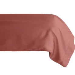 Linnea Taie de traversin 43x190 cm percale de coton MANOIR rose Pêche