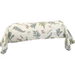 Linnea Taie de traversin 140x43 cm percale 100 % coton FÉÉRIE Blanc sauge