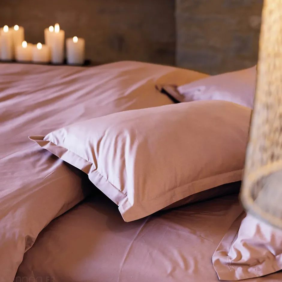 Linnea Taie de traversin 43x190 cm percale de coton MANOIR rose Rose Clearance