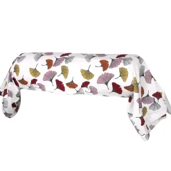 Linnea Taie de traversin 140x43 cm Percale pur coton GINKGO Rose Clearance