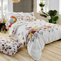 Linnea Taie de traversin 140x43 cm Percale pur coton GINKGO Rose Clearance