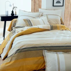 Linnea Taie de traversin 140x43 cm percale coton MARLOW Miel