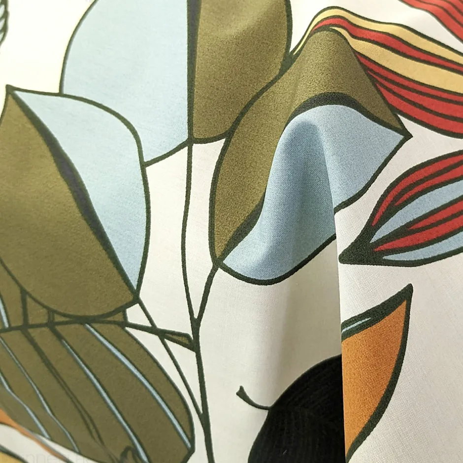Linnea Taie de traversin 43X200 cm percale coton CASCADE vert Sauge