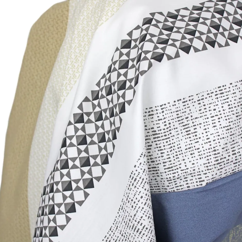 Linnea Taie de traversin 200x43 cm percale coton MARLOW acier Hot
