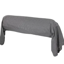 Linnea Taie de traversin 140x43 cm satin de coton ENZO noir Hot