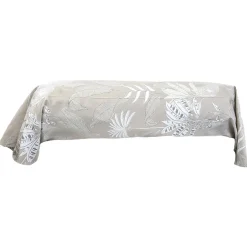 Linnea Taie de traversin 140x43 cm satin de coton CAYENNE beige ficelle