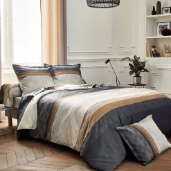 Linnea Taie de traversin 240x43 cm satin de coton TIAGO noir