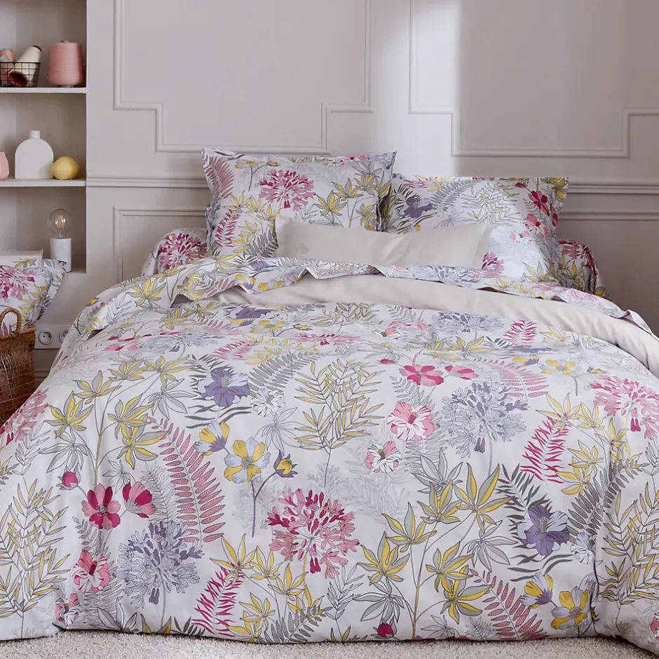 Linnea Taie de traversin 200x43 cm satin de coton ANAÏS multicolore Outlet