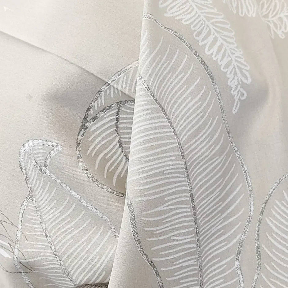 Linnea Taie de traversin 200x43 cm satin de coton CAYENNE beige ficelle Hot