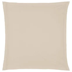 Atmosphera Créateur D'Intérieur Taie d'oreiller - coton - beige lin - 63x63 cm - Atmosphera