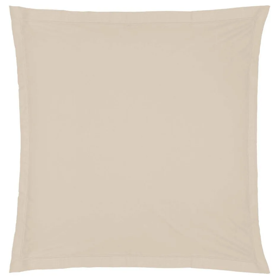 Atmosphera Créateur D'Intérieur Taie d'oreiller - coton - beige lin - 63x63 cm - Atmosphera