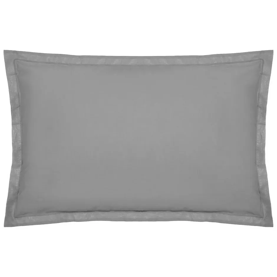 Atmosphera Créateur D'Intérieur Taie d'oreiller - coton - gris - 50x70 cm - Atmosphera