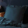 Douceur D'Intérieur Taie d'oreiller 57 fils bleu nuit 63x63cm - 63x63cm - Bleu pétrole