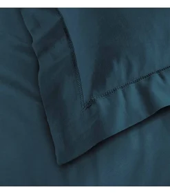 Douceur D'Intérieur Taie d'oreiller 57 fils bleu nuit 63x63cm - 63x63cm - Bleu pétrole
