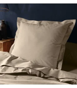 Douceur D'Intérieur Taie d'oreiller 57 fils sable 63x63cm - 63x63cm - Sable