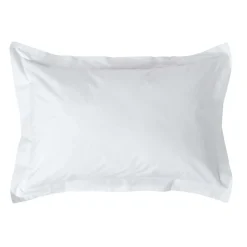 Homescapes Taie d'oreiller à  volants blanc 100% coton égyptien 200 fils, 50x75 cm -