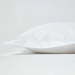 Homescapes Taie d'oreiller à  volants blanc 100% coton égyptien 200 fils, 50x75 cm -