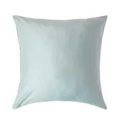 Homescapes Taie d'oreiller bleu givré en coton égyptien bio 400 fils, 80x80 cm - Best