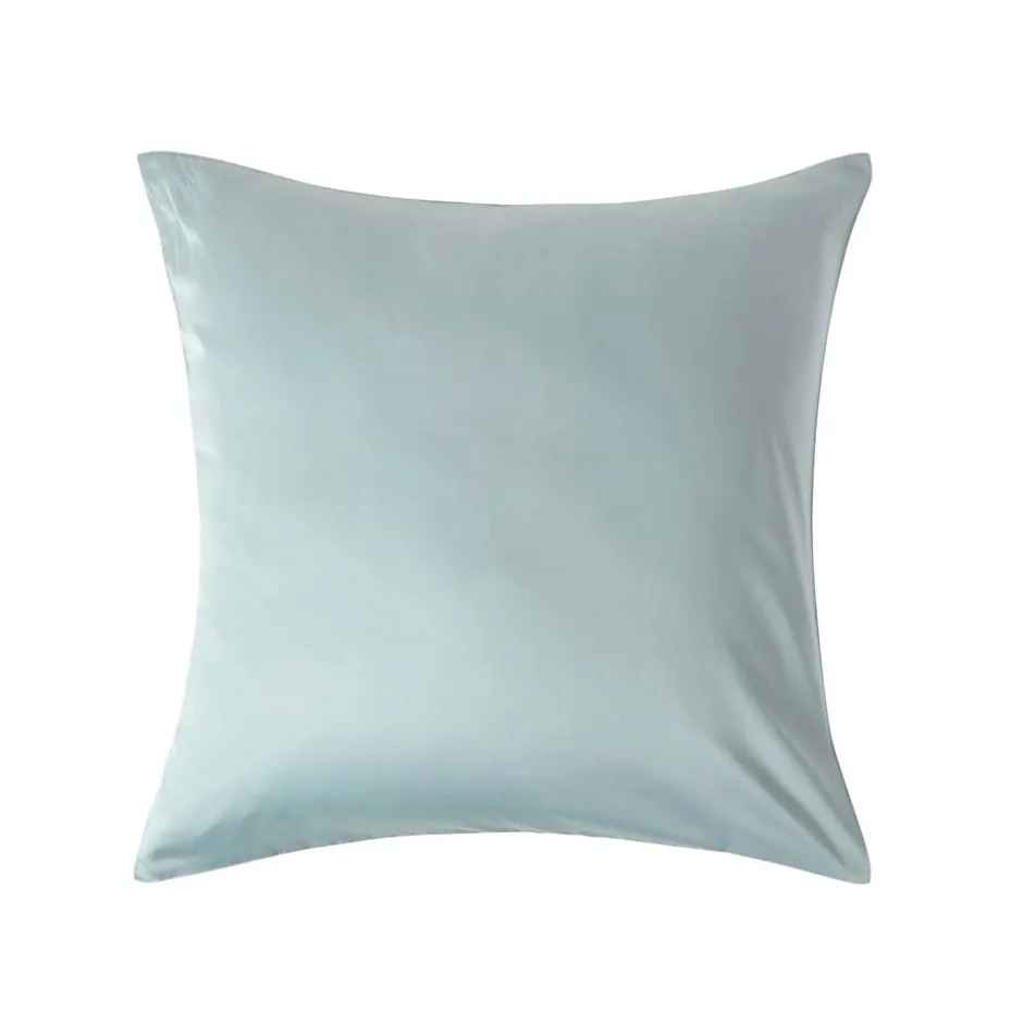 Homescapes Taie d'oreiller bleu givré en coton égyptien bio 400 fils, 60x60 cm - Online