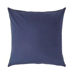 Homescapes Taie d'oreiller bleu marine 100% coton égyptien 200 fils, 80x80 cm -