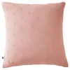 L'Effet Papillon Taie d'oreiller Brodée Déco "Gaïa Boho" 60 x 60 cm & 50 x 70 cm "Gaze de Coton" - Gaïa Boho Rose Pêche - 60 x 60 cm