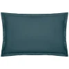 Atmosphera Créateur D'Intérieur Taie d'oreiller Carina coton 50x70cm bleu orage - Atmosphera