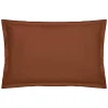 Atmosphera Créateur D'Intérieur Taie d'oreiller Carina coton 50x70cm rose terracotta - Atmosphera Hot