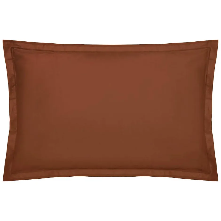 Atmosphera Créateur D'Intérieur Taie d'oreiller Carina coton 50x70cm rose terracotta - Atmosphera Hot