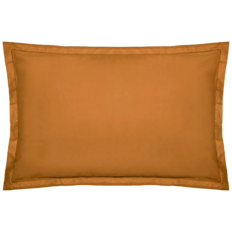 Atmosphera Créateur D'Intérieur Taie d'oreiller Carina coton 50x70cm jaune cumin - Atmosphera Outlet