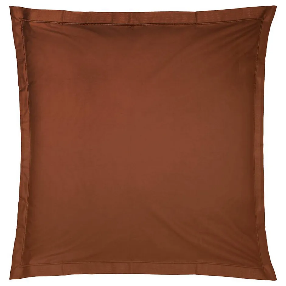 Atmosphera Créateur D'Intérieur Taie d'oreiller Carina coton 63x63cm terracotta - Atmosphera