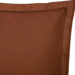 Atmosphera Créateur D'Intérieur Taie d'oreiller Carina coton 63x63cm terracotta - Atmosphera