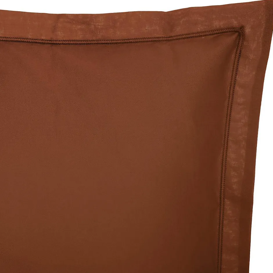 Atmosphera Créateur D'Intérieur Taie d'oreiller Carina coton 63x63cm terracotta - Atmosphera