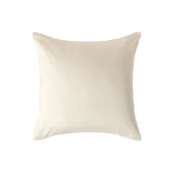 Homescapes Taie d'oreiller écru en coton égyptien bio 400 fils, 40x40 cm -