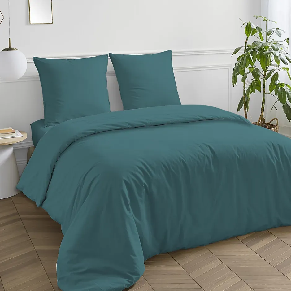 Future Home Taie d'oreiller en coton 57 fils unie 50x70cm Discount
