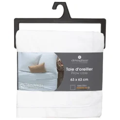 Atmosphera Créateur D'Intérieur Taie d'oreiller en coton - blanc 63x63 cm - Atmosphera Hot