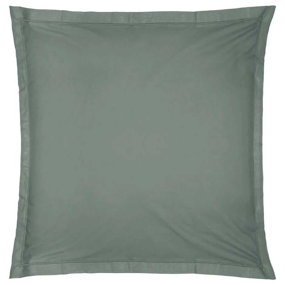 Atmosphera Créateur D'Intérieur Taie d'oreiller en coton - vert céladon 63x63 cm - Atmosphera