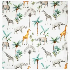 Sevira Kids Taie d'oreiller en coton réversible Safari
