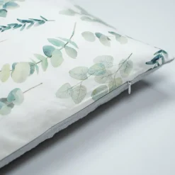 Sevira Kids Taie d'oreiller en coton réversible Eucalyptus New