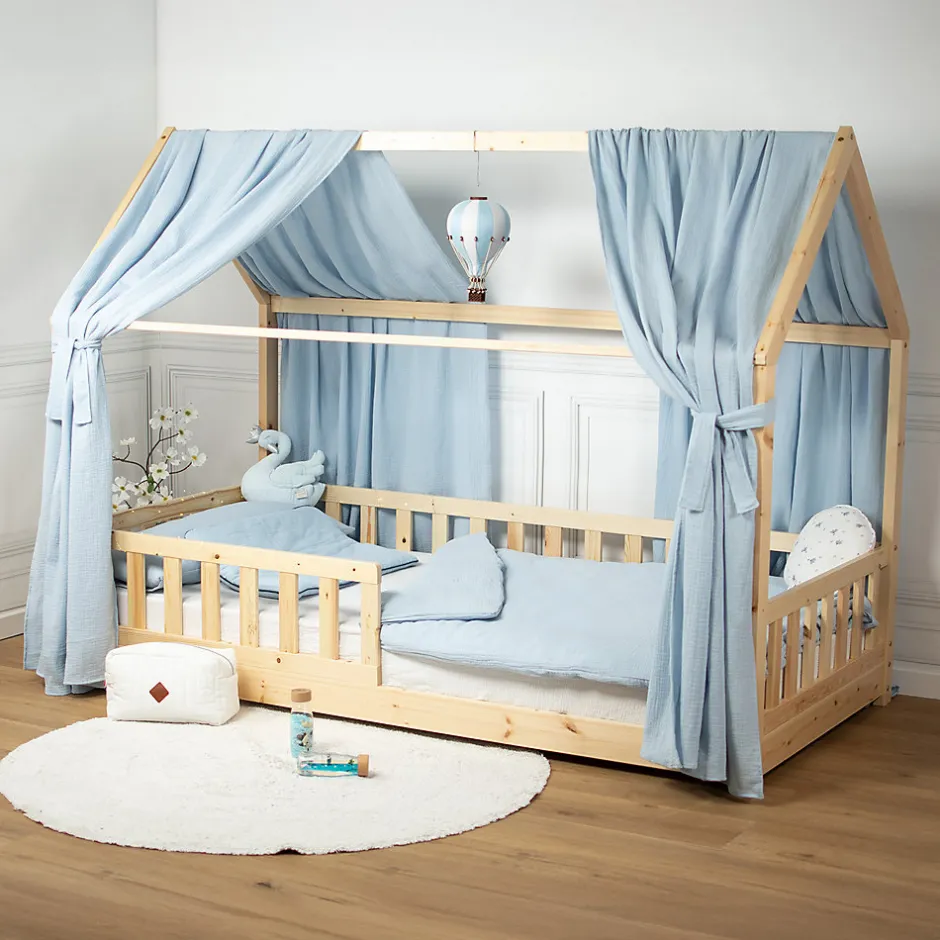 Sevira Kids Taie d'oreiller en gaze de coton Jeanne