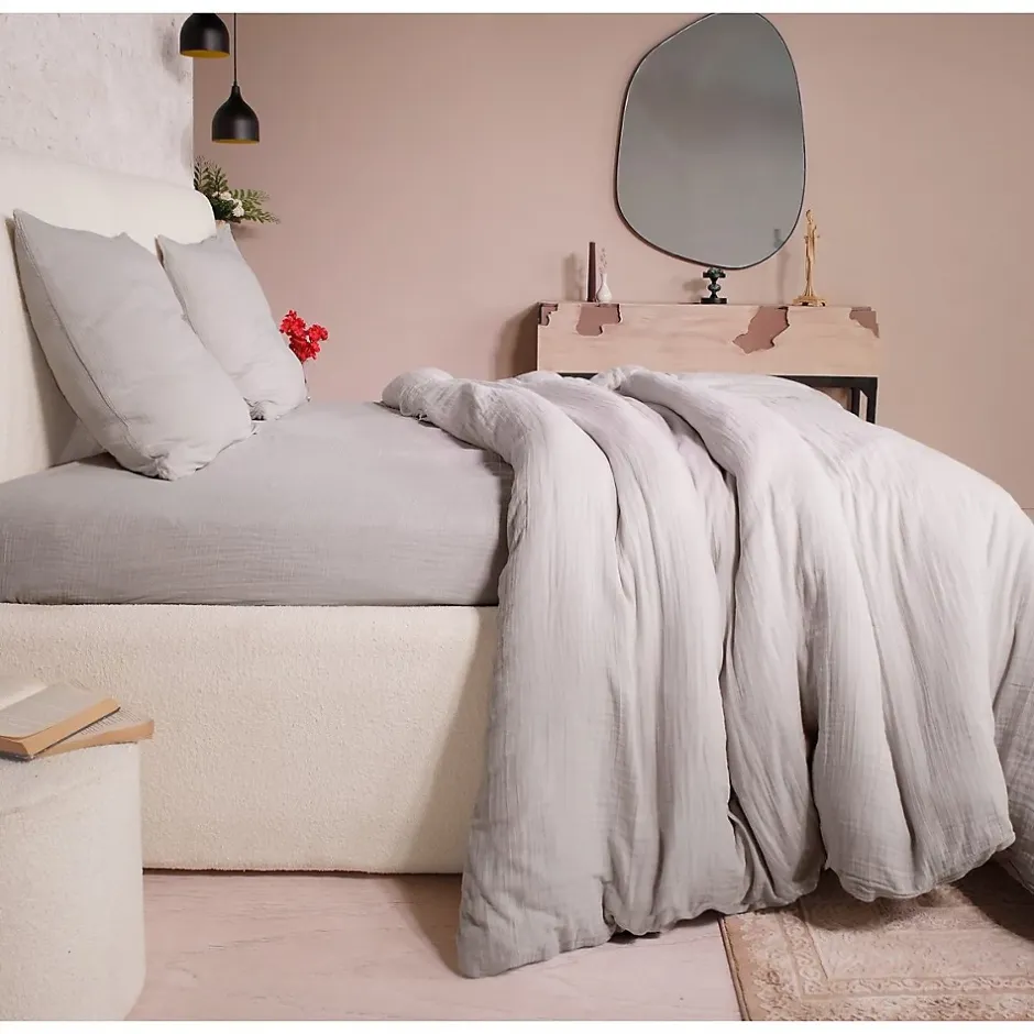 Eden Taie d'39oreiller en gaze de coton lave Douce Discount
