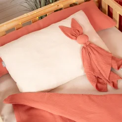 Sevira Kids Taie d'oreiller en gaze de coton Jeanne