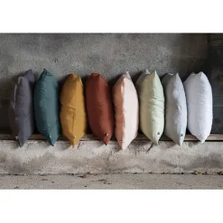 L'Effet Papillon Taie d'oreiller "Gaïa" 60 x 60 cm & 50 x 70 cm "Gaze de Coton" - Gaïa Canard - 60 x 60 cm Outlet