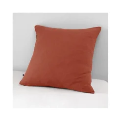 L'Effet Papillon Taie d'oreiller "Gaïa" 60 x 60 cm & 50 x 70 cm "Gaze de Coton" - Gaïa Terracotta - 60 x 60 cm Clearance