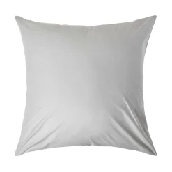 Homescapes Taie d'oreiller gris acier 100% coton égyptien 200 fils, 60x60 cm -