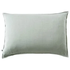 L'Effet Papillon Taie d'oreiller "Lysandre" toutes dimensions "Lyocel" - Lysandre Lichen - Taie d'oreiller 50 x 70 cm Outlet